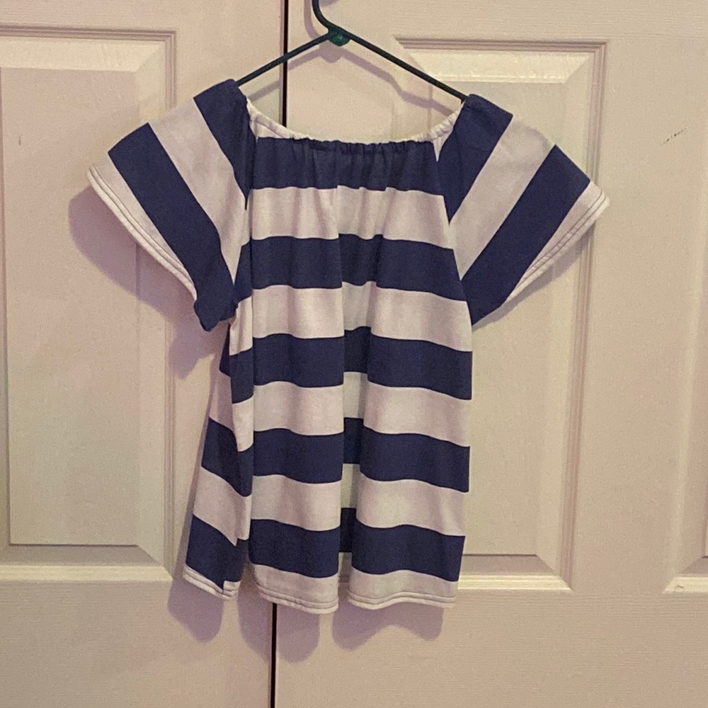 Navy and white stripped top from JCPenney